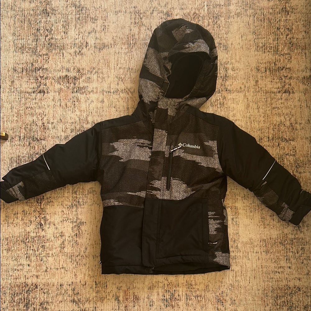 Columbia Kids' Black Camo Snow Jacket